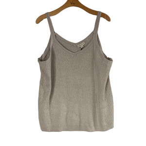 Ava & Viv Gray Knit Tank Size 4XL